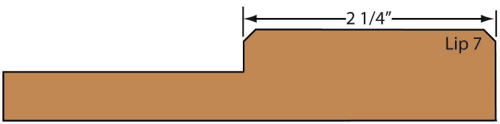 cutaway of v-groove shaker MDF door